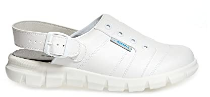 Abeba Clog 7360 - Dynamic Mikrofaser, weiß zertifiziert