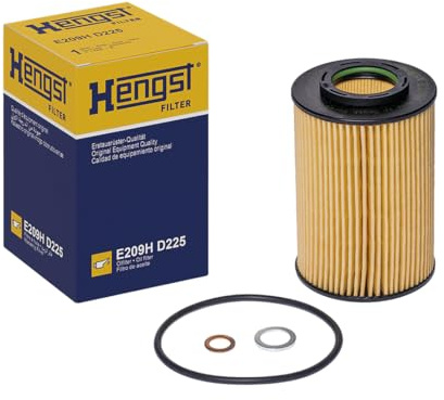 HENGST - Ölfilter E209H D225 - Öl-Filtereinsatz für KFZ | Hochwertiger Motorölfilter für KFZ mit Otto- oder Dieselmotor - Robuster Ölfilter mit hoher Schmutzaufnahmefähigkeit
