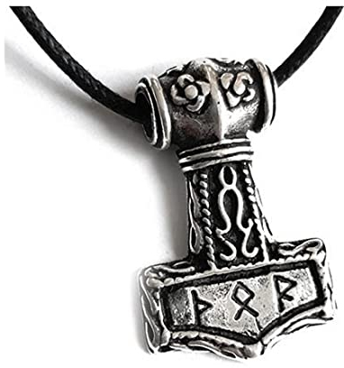 Anhänger Thor Hammer mit 925er Silber - Schutz vor Feiden, Mut und Stärke - 5100