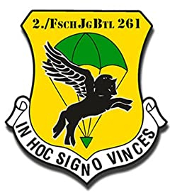 Aufkleber/Sticker FschJgBtl 261 Fallschirmjäger Bataillon Kompanie 6x7cm A1406