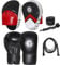Boxing sparing punching pads and bag glove rex leather + FREE hand wraps & skipping rope