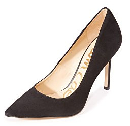 Sam Edelman Women's Hazel Pump, Black Suede, 9 Medium US