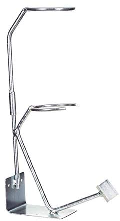 BenBow spray gun holder with strainer support – dual-function paint stand for spray gun & paint filter – sturdy steel construction, wall-mountable – 37 x 8.5 x 20 cm