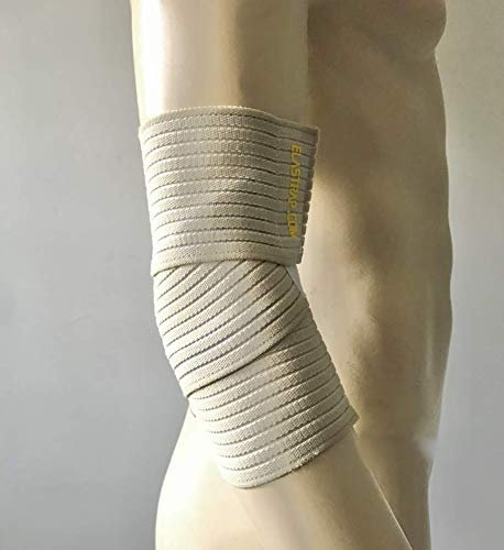 Elastrap - Banda elástica en codo, codo de protección y apoyo de compresión – Banda ajustable para hombres, mujeres y niños, carne, Unique, 70x7,5cm