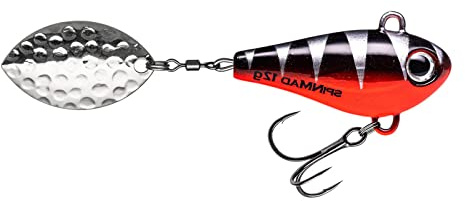 SpinMad Jigmaster 12g Jigspinner - Bleikopf Spinner, Farbe Lieblingsköder:Black Perch