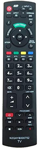 tianxunh Nuovo telecomando sostitutivo N2QAYB000752 per TV Fit per TV LED LCD 3D - Nessun Bisogno Di Programmazione TX-L32ET5 TX-L37ET5 TX-L42ET5 TX-L42ETW5 TX-L47ET5 TX-L47ETW5