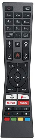 RM-C3236 Ersatz Fernbedienung - VINABTY rm-c3236 Ersatz-Fernbedienung für JVC Smart 4K LED TV with YouTube Netflix Fplay RC43101 30100815 LT-24C665 LT-24C665 LT-40C880 LT-40C880 RMC3236 RM C3236