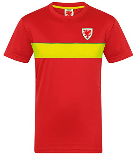 Wales FAW - Herren Trainingstrikot aus Polyester - Offizielles Merchandise - Geschenk für Fußballfans