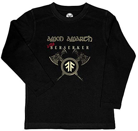 Metal Kids Amon Amarth (Little Berserker) - Kinder Longsleeve, schwarz, Größe 116 (6-7 Jahre), offizielles Band-Merch