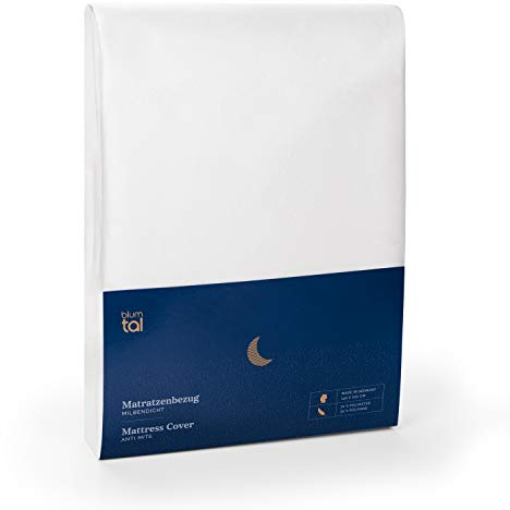 Blumtal® Allergiker Matratzenbezug 200x220 cm für Matratzen bis 30 cm - Oeko-TExzertifizierter Anti Milben Matratzenbezug 200x220 cm - Encasing mit Reißverschluss 200x220/Milbenbezug - 1er Set