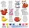 ZoneYan Bastelset Kinder Malset, Figuren Malset Kinder, Gips Spielzeug, Figuren Selber Bemalen, Malset Spielzeug DIY, Bemalen Basteln, 3D-Malerei Tierfiguren, Anmalen Gipsfigur (Tierserien)