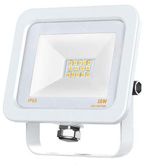 Kingled - Faretto Led da Esterno Bianco 10W 800lm Luce Naturale 4000K, Faro Led Esterno, Proiettore da Esterno Impermeabile IP65, Luce Giardino, Illuminazione Interna ed Esterna