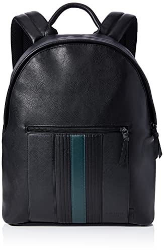 Ted Baker Herren Esentle Gestreifter Rucksack, Schwarz