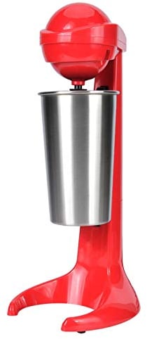 Mezclador de Bebidas de Café, Mezclador Frappe Doble Cabeza con Taza Mezcladora 500 ml, Licuadora de Leche, Batidora Eléctrica con Estilo Retro para Mezclar Cócteles(#2)