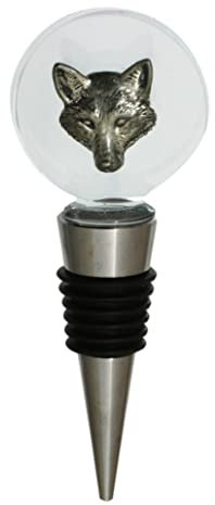 Fox Head Glass Wine Whiskey Stopper Bottle Top 141