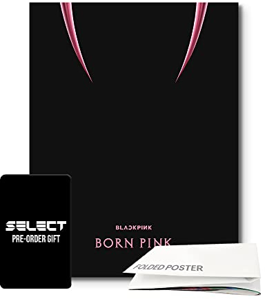 dreamus [Offizielles Store-Geschenk] Bornpin 2. Album [Born Pink] Box-Set [Pink Ver.] + Vorbestellung gefaltetes Poster, Größe M (YGP0181)