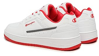 Champion Rebound Evolve Low Herren Sneaker S21908-CHA-WW007 weiß/rot, Schuhgröße:44.5 EU
