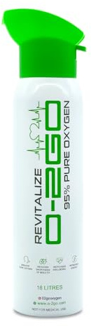 O2GO Bidon d'oxygène 18 L avec tasse pour le visage 95 % d'oxygène pur – Idéal pour le sport, le travail, la santé, les fêtes, une peau saine – Concentration et énergie accrues – Fabriqué au