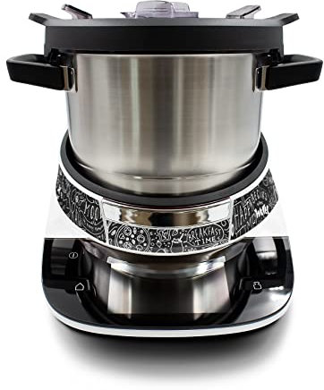 Deko Schutz Aufkleber kompatibel mit Küchenmaschine Bosch Cookit Design Sticker Klebefolie Zubehör Küchengerät wasserfest selbstklebend R208 (05 Chalkboard)