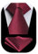 HISDERN Polka Dot Borgoña Corbatas para hombres Corbata de boda Pañuelo Corbata formal de negocios y juego de pañuelos de bolsillo