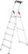 Escabeau Hailo L60 sécurisé pliable - 6 marches - 3.03m - en alu ultra léger