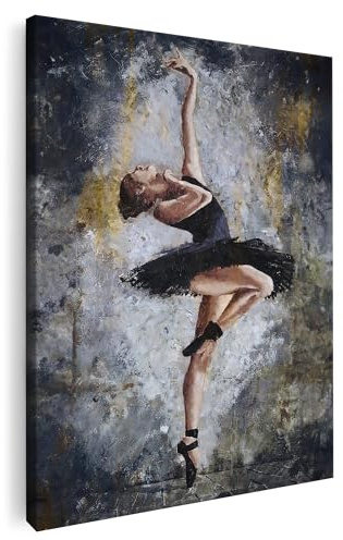 Artmazing | Ballett Bild bunt | S-Art Bilder | Ballett-Images Modern | Coole Wandbilder Wohnzimmer | XXL-Leinwand Bilder Deko