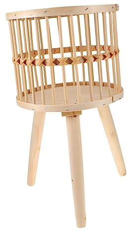 YARNOW 2St Zimmerpflanzen Leben drinnen Pflanzentisch Regal Topfpflanzen drinnen Pflanzenständer zuverlässiger Grünpflanzenhalter Weben Blumentopfständer Schemel Blumenstand Anlage