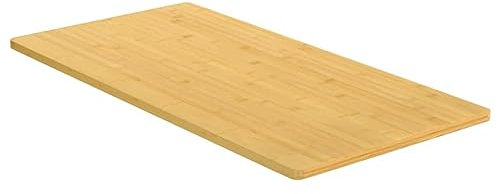 FOZICV Plateau de table rectangulaire en bambou - 40 x 80 x 1,5 cm - Plateau de table en bambou - Plateau de meubles en bambou - Table à manger - Table basse - Plateau de bureau