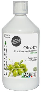 Engrais liquide oliviers et fruitiers méditerranéens. Concentréà diluer. - 500 ml (250 litres de préparation)