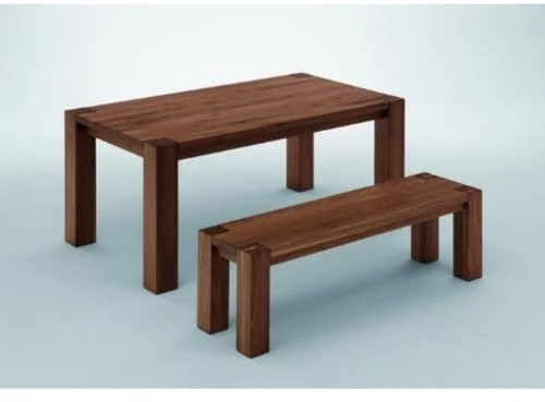 AMD newlifeOutlet Esstisch 160 x 90 cm Nussbaum massiv - Niehoff