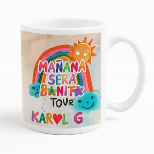 Clapper Taza Karol Tour Edición Especial: Celebra la buena música de los grandes artístas. Aptas para el lavavajillas y microondas.