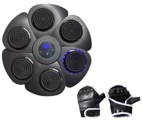 JISADER Objetivo de Pared de Boxeo electrónico, máquina de Entrenamiento de Boxeo Musical, Montaje en Pared Ajustable, Objetivo de Pared de Boxeo para el