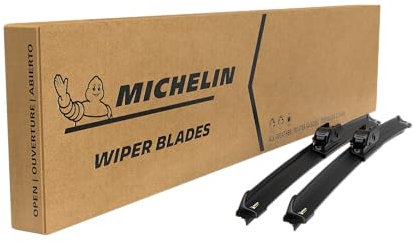 Michelin Stealth Ultra Scheibenwischer, Strahlblatt-Set, Länge: 550/400 mm, Scheibenwischer-Set für Dacia Dokker, Lodgy, Fiat: Idea, Panda, Punto, Hyundai Accent III, i10 Mazda 2, Toyota Hilux VIII,