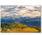 Herbst gemälde Wandkunst Berge, Alpen, Bäume Panorama bilder Druck auf Leinwand Landschafts Poster modernes Kunstwerk für Wohnzimmer 40 x 60 cm rahmenlos
