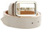 VALENTINO Around Plaque Buckle Belt W95 Ecru/Oro - kürzbar
