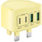 USB C Plug, 40W Fast Charger Plug Mutil USB Plug UK 4-Port Dual USB C Power Adapter+ QC Wall Charging Head, Multiport Type C Charge Plug for iPhone 16 15 14 13 12 11 Pro Max Plus XS XR, Samsung, iPad