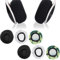 XPEX 3 Pares funda auriculares diadema, Fundas para Auriculares, Universal, Transpirable, Lavable, Elástico, Para Auriculares de 6-7,5 cm, Reutilizable (Negro, Camuflaje, Blanco)