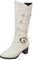 BOTCAM Donna Commercio Estero Tacco spesso Tacco Alto Stivali decorativi in metallo e inverno Signore Nero 39 Con tacco, beige., 37 EU
