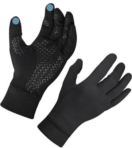 Gants d'hiver Antidérapant et Légers pour Écran Tactile par MMOBIEL - Gants de Sport à Écran Tactile pour la Course à Pied, Randonnée, Vélo, Envoi de SMS etc. - Hommes & Femmes - Taille M