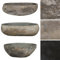 Willood Waschbecken Flussstein Naturstein Waschbecken Badezimmer Waschbecken Oval Waschbecken 45-53 cm