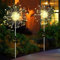 Kimuwote Solarstecker Gartenleuchten 2 Stück 120 LED Solarleuchten Gartendeko 8 Modi Solarleuchten Feuerwerk Pusteblume Solar Gartenleuchten für Außen Garten Wege Rasen Balkon Deko (Warmweiß)