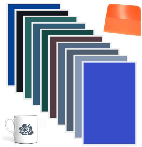 Farbpapiere für Lasergravurgerät, Lasergravur- und Markierungspapier, 10 Stück 27x39cm Lasergravur Markierungspapier, Lasergravur-Markierungspapier für Glasfasermarkierung und -gravur, Keramik, Glas