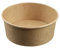 D-Work Boîtes à Salade Rondes avec Kraft Écologique - 300 Pièces - Diamètre 149 mm x Hauteur 75 mm - Carton Biodégradable - Étanchéité Optimale - Parfait pour Aliments Froids et Chauds