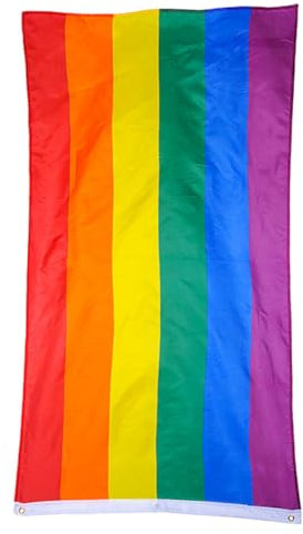 HIAKDOFT Bandera Grande de Poliéster para Eventos al Aire Resistente y Reutilizable de Lgbt