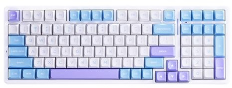 ATK A98 Pro kabellose mechanische Gaming-Tastatur, kompaktes Design mit 98 Tasten, Dreifach-Modus, 2,4 G/Bluetooth/Verkabelung, Hot-Swap-Joint-Montage, 12.000 mAh Akku, 1 ms