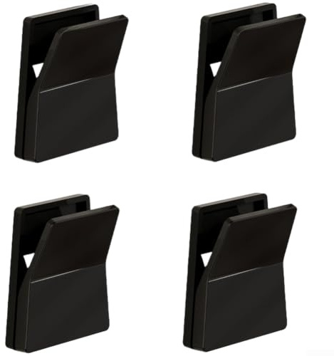 Dishwashing Glove Hook 4pcs Kitchen Storage Clip for Rubber Gloves - Secure Grip ABS Hanger Bathroom Organizer Space Saving Design White Black 4.2x1x4.5cm(black)