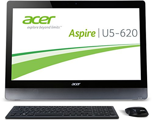 Acer Aspire U5-620 - PC desktop All-in-One da 58,4 cm (23 pollici Full HD) (Intel Core i5-4200M, 3,1 GHz, 4 GB RAM, 1000 GB SSHD, NVIDIA GeForce GTX850M, DVD, Win 8.1, multi-touch), nero