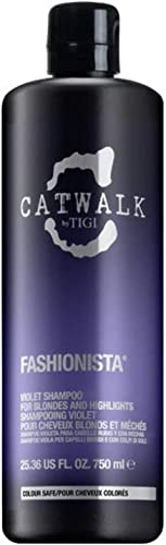 Catwalk by TIGI - Fashionista Violet Purple Shampoo - Sulphate-Free - For Natural or Coloured Blonde Hair - 750 ml