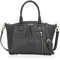 Veevan Damen klassisch Elegant Handtasche Schultertasche Henkeltasche Grau