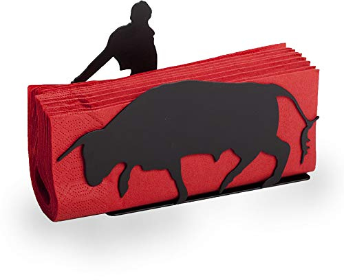 Artori Design | Serviettenhalter | „Bull und Matador“ | Dekoratives Küchenutensil